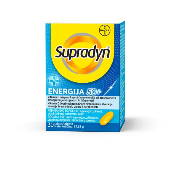Supradyn, Energija 50+ filmsko obložene tablete, 30 filmsko obloženih tablet