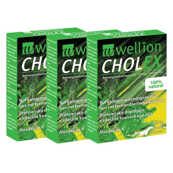 Wellion Cholex, 2+1 gratis, 30 kapsul