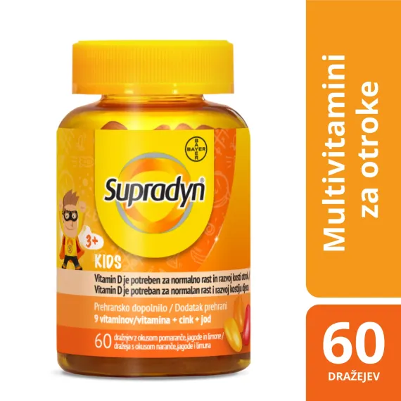 Supradyn, kids dražeji, 60 dražejev 