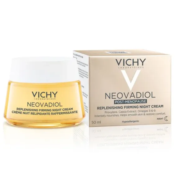 Vichy, Neovadiol hranljiva nočna nega za čvrsto kožo v postmenopavzi, 50 ml