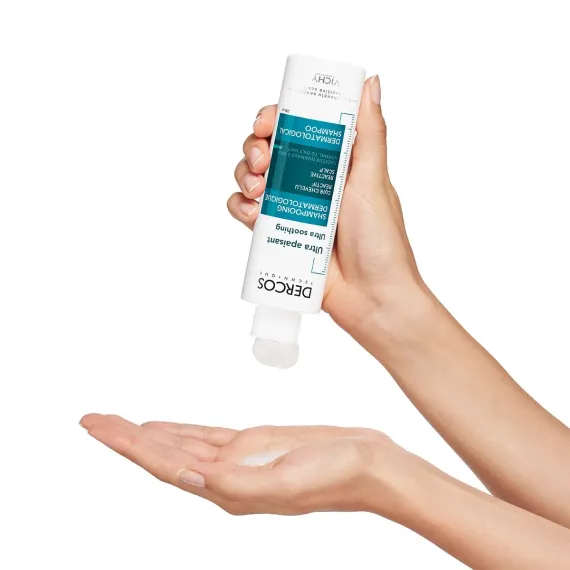 Vichy Dercos Sensitive, izjemno pomirjujoč šampon za normalne do mastne lase, 200 ml