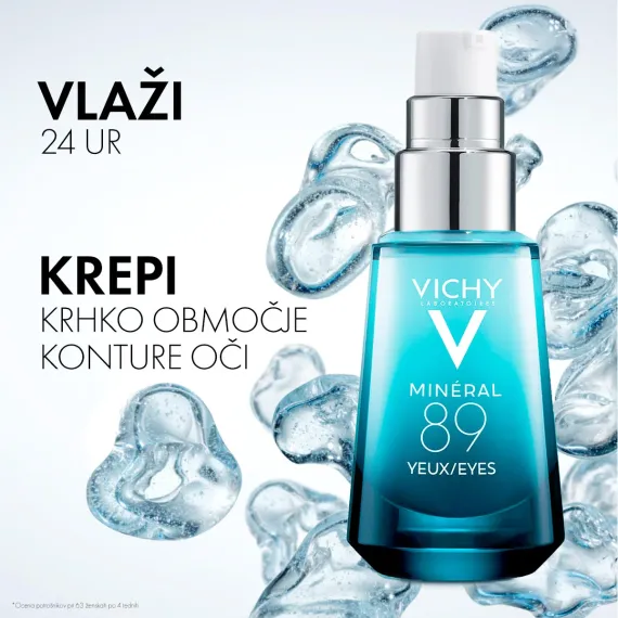 Vichy, Minéral 89 eyes, koncentrat za področje okoli oči, 15 ml