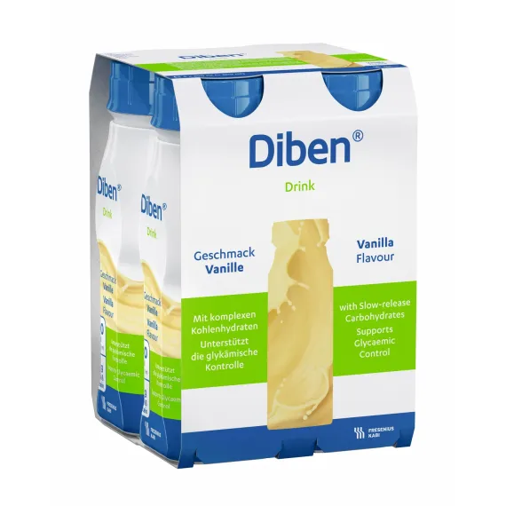 Diben napitek, okus vanilija, 200 ml, 4 plastenke