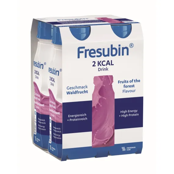 Fresubin 2 kcal Drink, okus gozdni sadeži, 200 ml, 4 plastenke