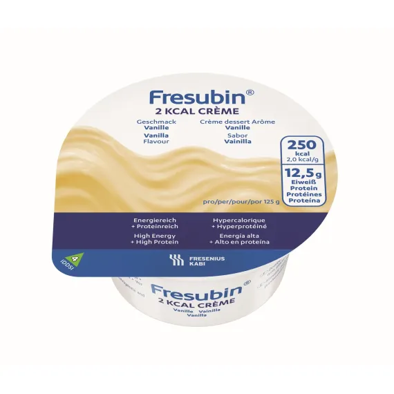 Fresubin 2 kcal creme, okus vanilija, 125 g, 4 lončki