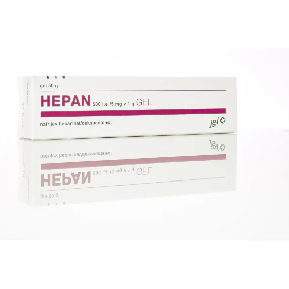 Hepan 500 i.e./5 mg v 1g gel, 50 g