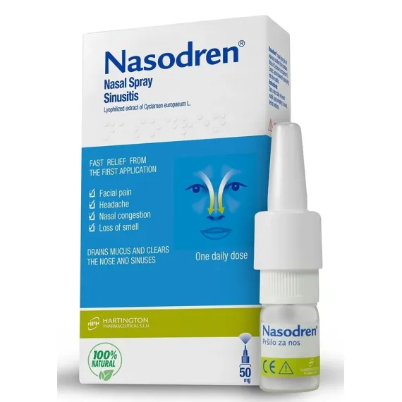 Nasodren, pršilo za nos 50mg/5ml, 50ml