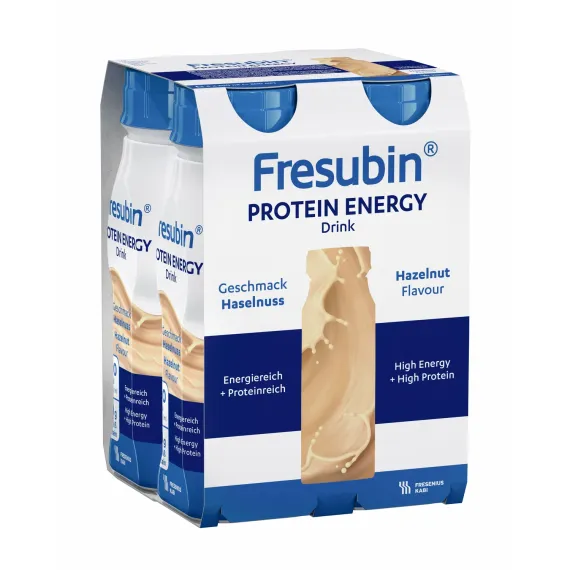 Fresubin Protein Energy Drink, okus lešnik, 200 ml, 4 plastenke