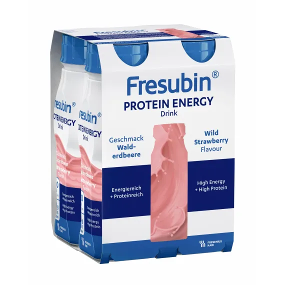 Fresubin Protein Energy Drink, okus gozdna jagoda, 200 ml, 4 plastenke