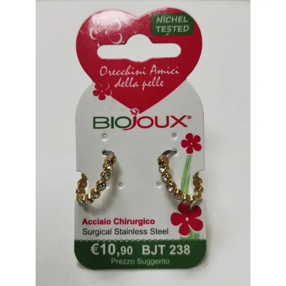 Biojoux, uhani Anin obroč zlat, BJT238