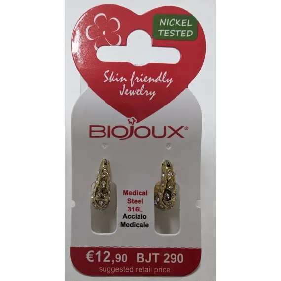 Biojoux, uhani potonika zlat, BJT290