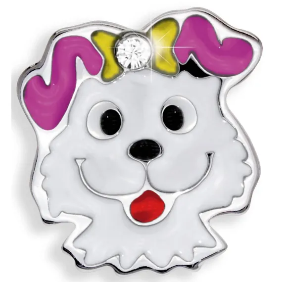 Biojoux, uhani kids Swarovski kužek nala, BJT732