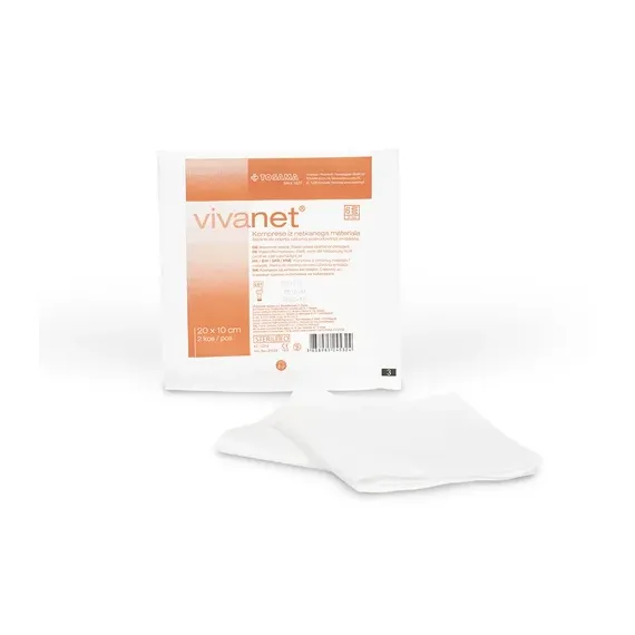 Vivanet, kompresa 20 x 10 cm, set 2 sterilni kompresi, 25 kompres 