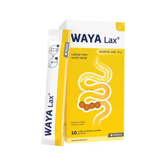 Waya, lax peroralna raztopina vrečka, 20ml, 10 vrečk