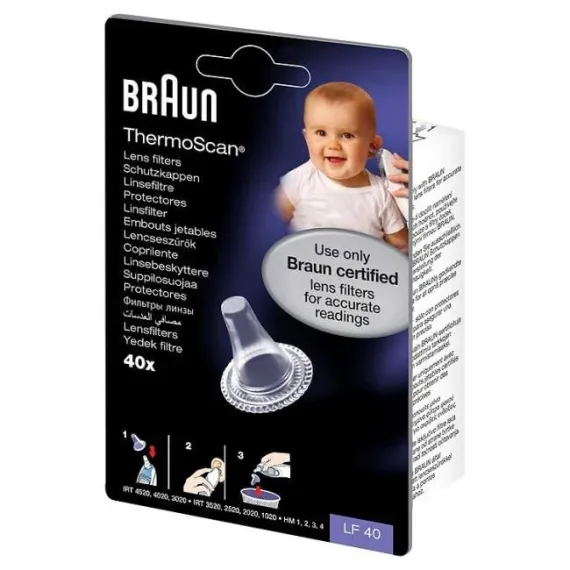 Braun, nastavki za Thermoscan LF40, 40 nastavkov