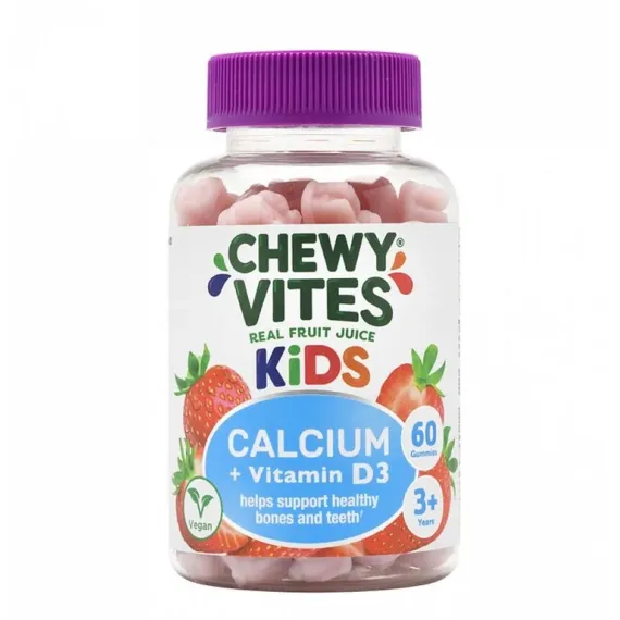Chewy Vites, Kids Kalcij + vitamin D3, 60 gumjastih bonbonov