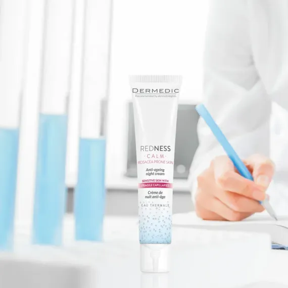 Dermedic, Redness nočna krema proti staranju, 40 ml