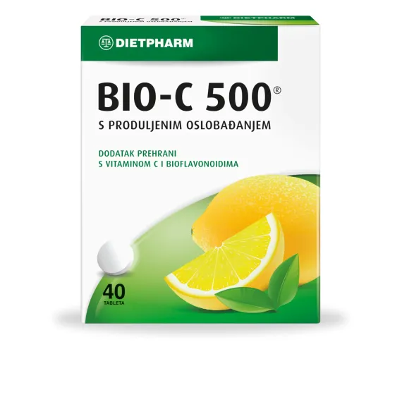 Dietpharm, Bio-C 500 s podaljšanim sproščanjem, 40 tablet