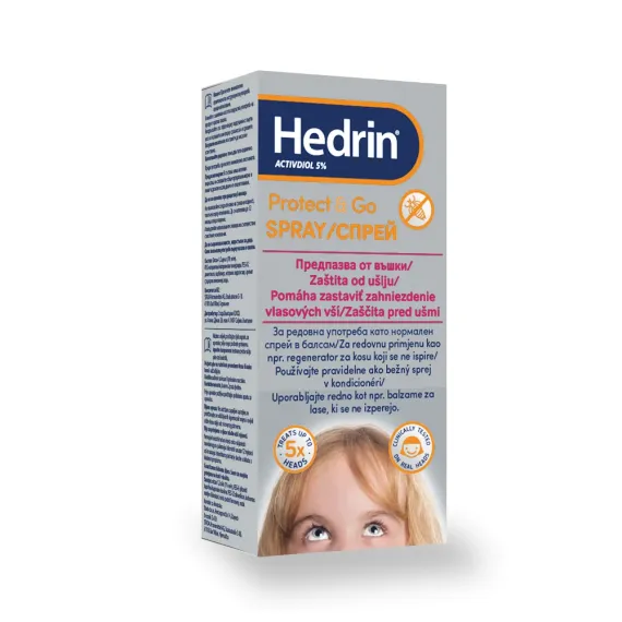 Hedrin, Protect & Go pršilo za zaščito pred ušmi, 100 ml