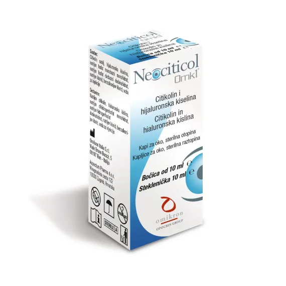 Neociticol, OMK1 kapljice za oko, 10 ml