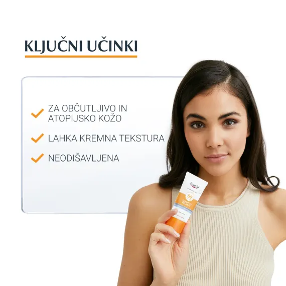 Eucerin, Sun krema za zaščito obraza pred soncem ZF50+, 50ml