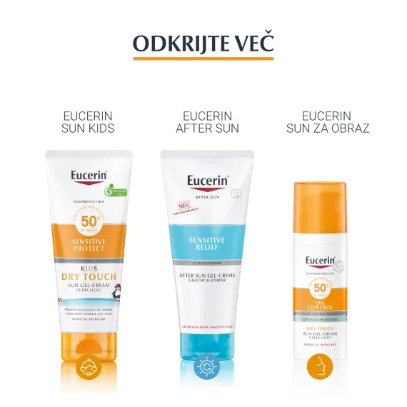 Eucerin, Sun krema za zaščito obraza pred soncem ZF50+, 50ml