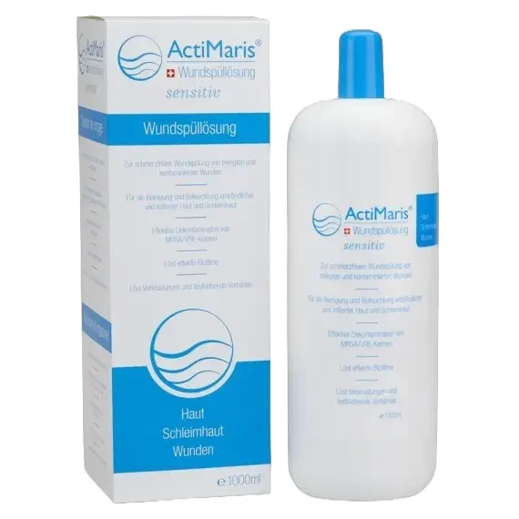 ActiMaris, sensitive raztopina za izpiranje ran, 1000 ml