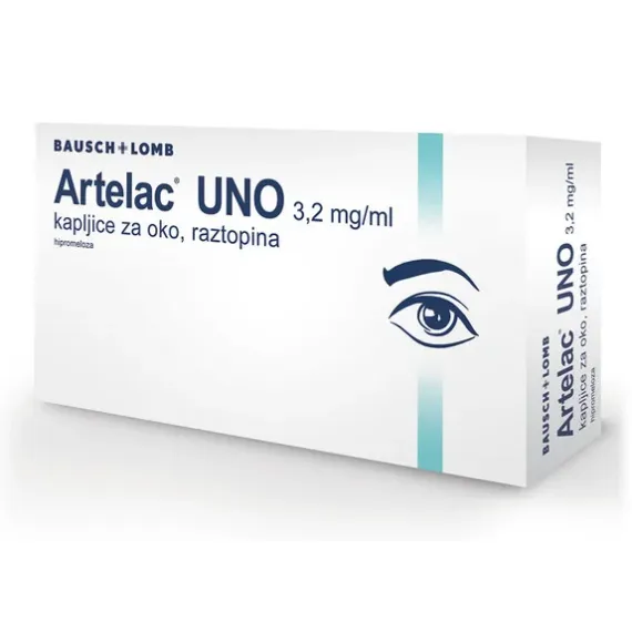 Artelac UNO 3,2 mg/ml kapljice za oko, raztopina, 0,6 ml, 30 enoodmernih vsebnikov