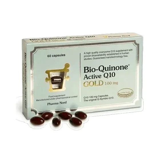 Bio-Qinon, aktivni Q10 z vitaminom B2 Gold kapsule, 60 kapsul