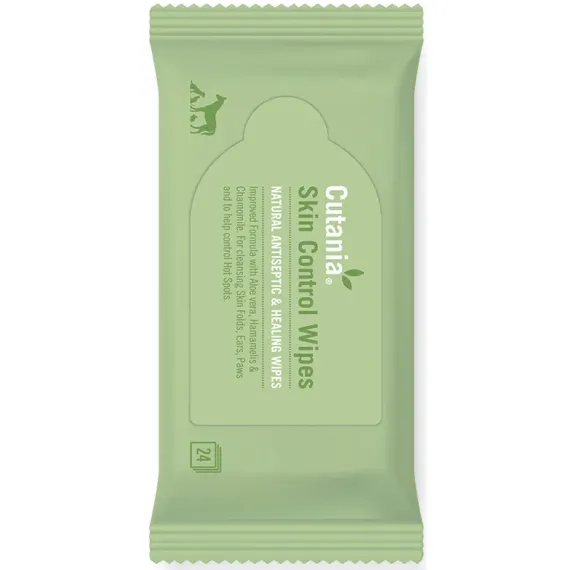 Cutania Skin Control Wipes, čistilni robček za pse mačke konje, 24x