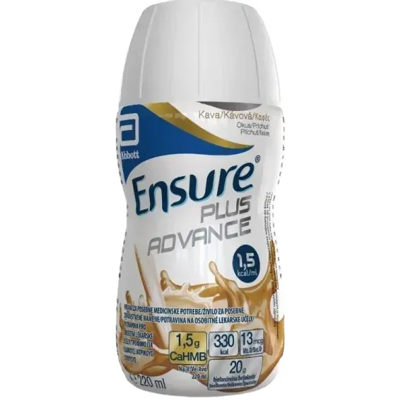 Ensure Plus Advance, okus kava, 220 ml, 4 plastenke