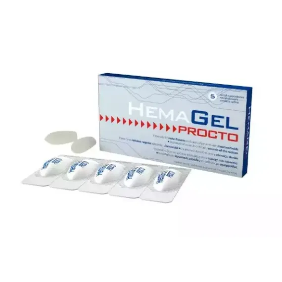 Hemagel, Procto rektalna svečka, 5 svečk