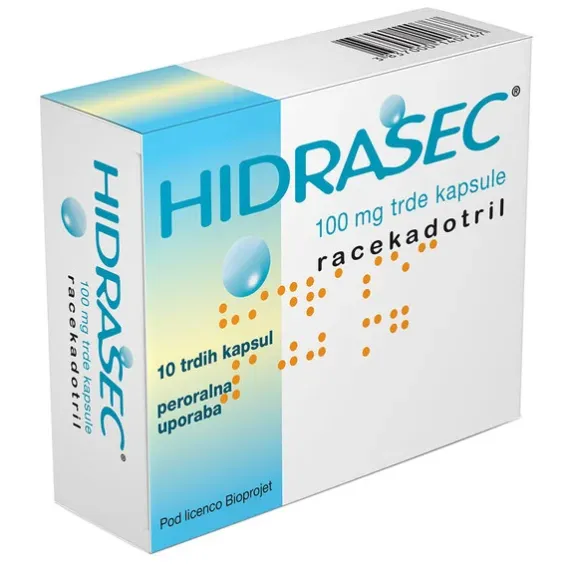 Hidrasec 100 mg trde kapsule, 10 kapsul