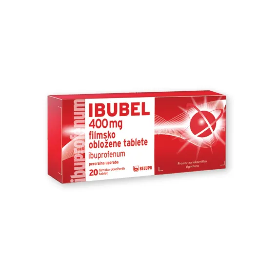 Ibubel 400 mg filmsko obložene tablete, 20 tablet
