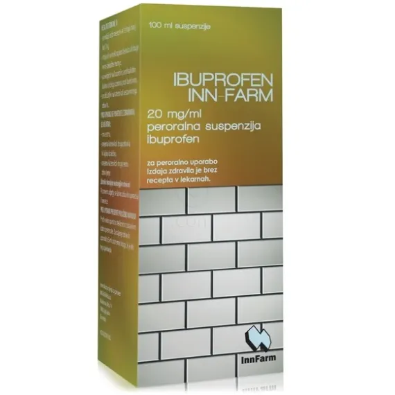 Ibuprofen INN-FARM 20 mg/ml peroralna suspenzija, 100 ml
