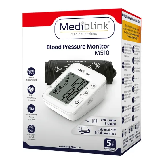 Mediblink, merilnik krvnega tlaka M510 nadlahtni