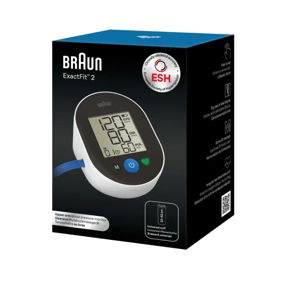 Braun, Exactfit 2 merilnik krvnega tlaka BUA4050 nadlaktni, 1 merilnik