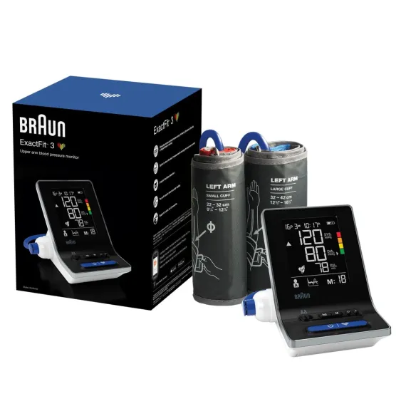Braun, ExactFit 3 merilnik krvnega tlaka BUA6150 nadlaktni