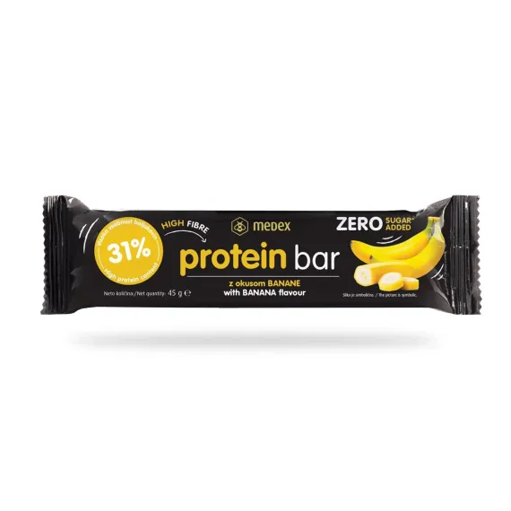 Medex, ploščica Protein Bar banana, 45 g