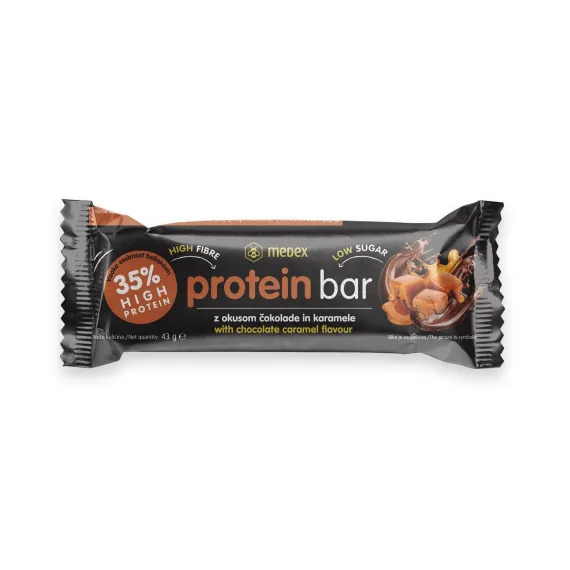Medex, ploščica Protein Bar čokoladna karamela, 43 g