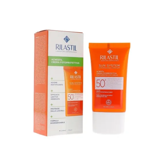 Rilastil, Sun System Acnestil krema ZF50+, 40 ml 