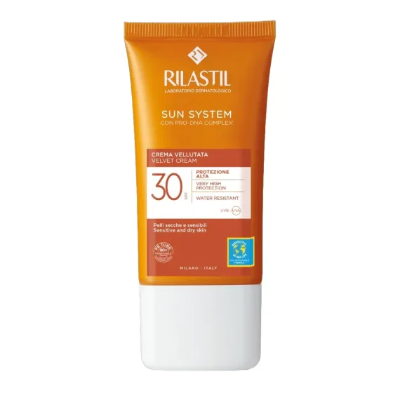 Rilastil, sun system ppt velvet krema za zaščito pred soncem ZF30, 50ml