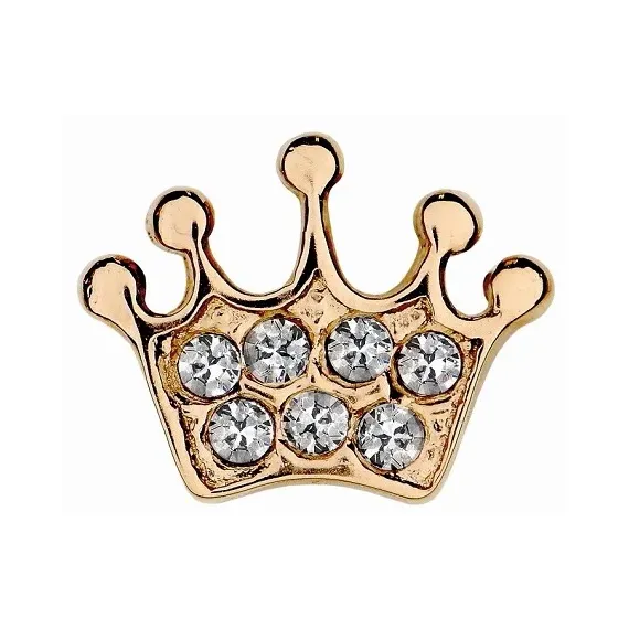 Biojoux, uhani kids Swarovski krona baby rožnat, BJT707