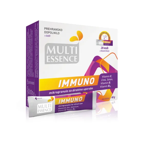 Multi Essence, Immuno, mikrogranule, 20 vrečk
