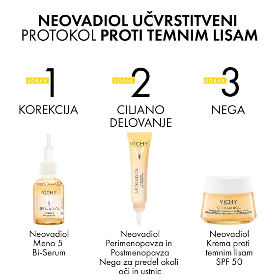 Vichy, Neovadiol krema za učvrstitev kože in zaščito pred temnimi madeži v postmenopavzi ZF50, 50 ml