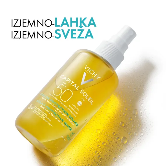 Vichy, Capital Soleil hidratantna vodica za zaščito pred soncem za obraz in telo z ZF30, 200 ml