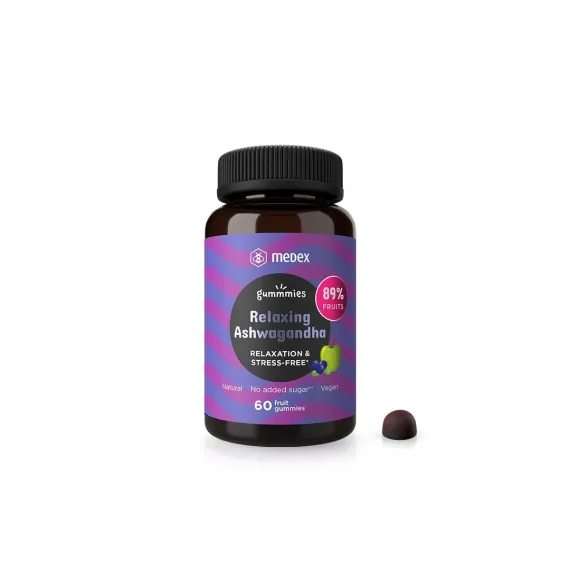 Medex, Relaxing Ashwagandha, 60 bonbonov