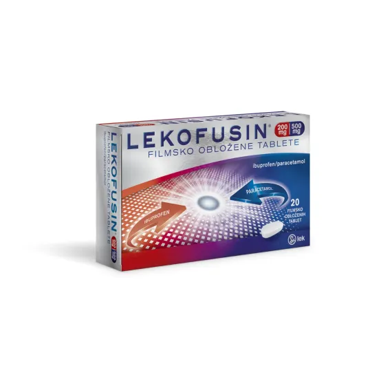 Lekofusin 200 mg/500 mg filmsko obložene tablete, 20 tablet