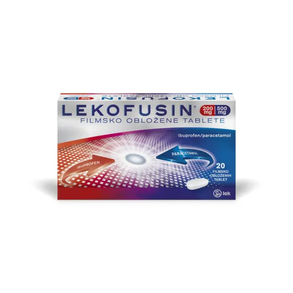Lekofusin 200 mg/500 mg filmsko obložene tablete, 20 tablet