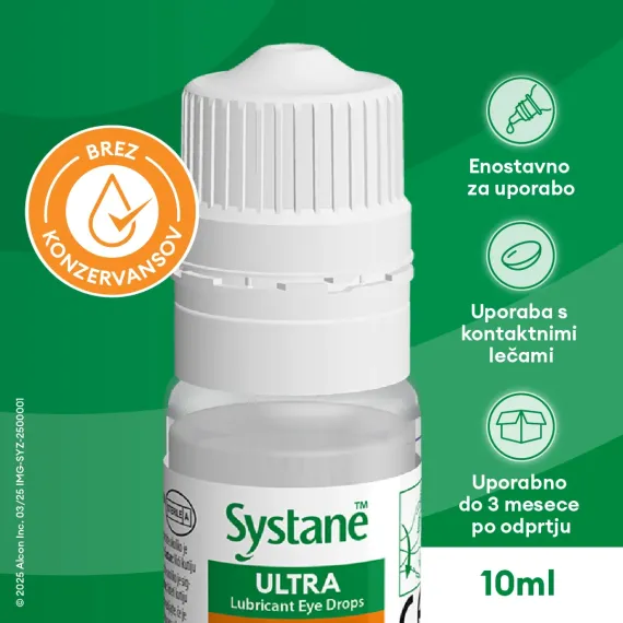 Systane, ultra kapljice za oko brez konzervansov, 10ml